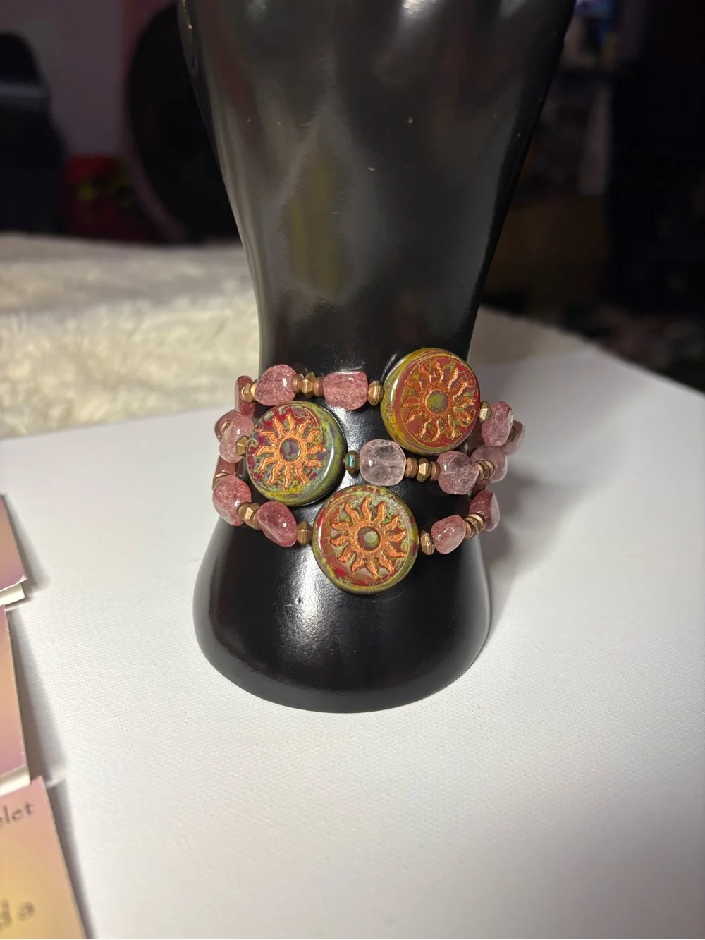 Energy Artist Julia Love & Harmony Bracelet Set of 3 | Strawberry Quartz ✨